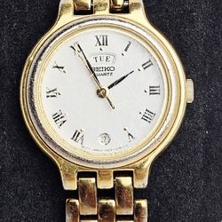 Vintage Seiko Women's Watch Gold Tone 7N83-0021