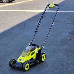 Ryobi One + 18V 13 in. Cordless Battery Walk behind Push Law