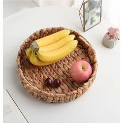 Woven Basket Fruit Basket Toy  Storage Dresser Organizer Vintage Style Decor