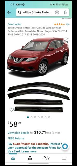 Nissan Rogue Window Visors
