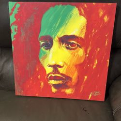  $100 Or OBO Fishwick Portrait Of Bob Marley