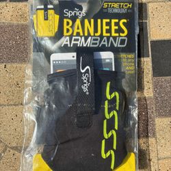 Sprigs Banjees Armband Phone Jogging Sports Fitness Hiking Running; size Large