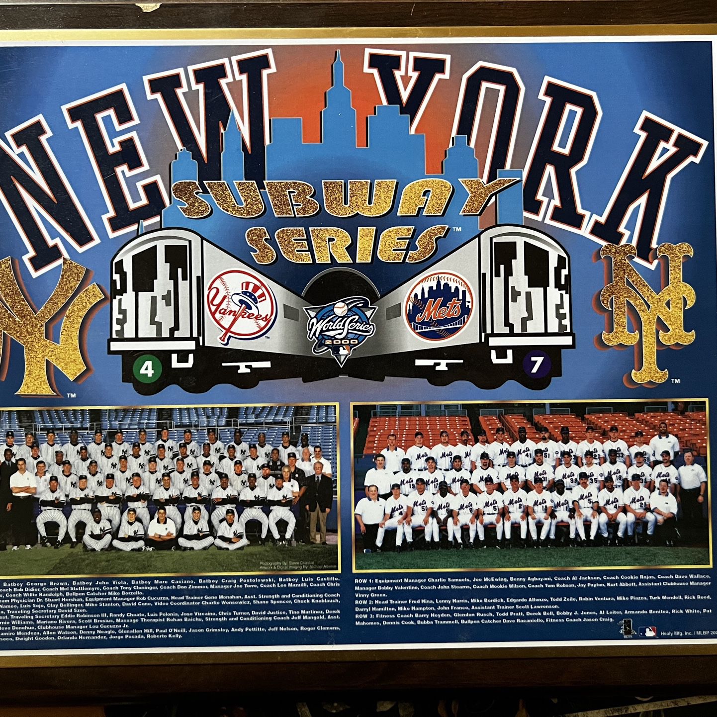 1986 New York Mets World Champions Healy Plaque