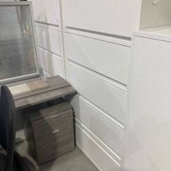 Wesko Retractable Five Drawer Lateral File Cabinet