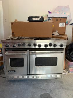 Viking Professional Stainless Steel Dual Oven Range
