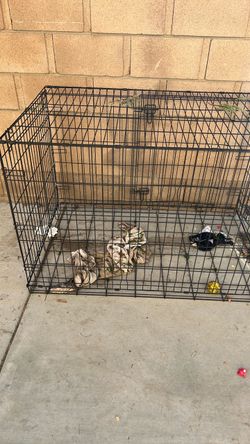 Large Black Wire Dog Crate