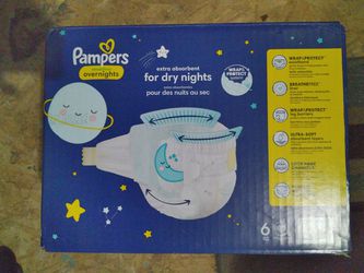 Size 6 Pampers Swaddlers Overnights 72 Count Thumbnail
