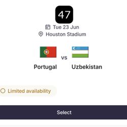 2026 FIFA World Cup: Portugal vs Uzbekistan Category 1 Tickets 
