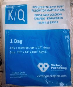 King or queen mattress bag
