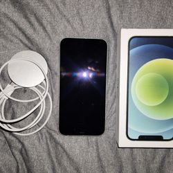 I Phone 12+   64 Gb, Magnetic Charger In The Rare Mint Green 