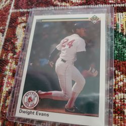 Boston Red Sox Dwight Evans Baseball Cards Lot 