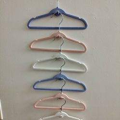 CHILDREN'S MULTI-COLOR Premium Baby Velvet Kid's Coat Hangers