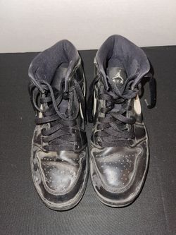 Nike Air Jordan 1 Mid Retro OG Speckle Black White Mens Used Size 8
