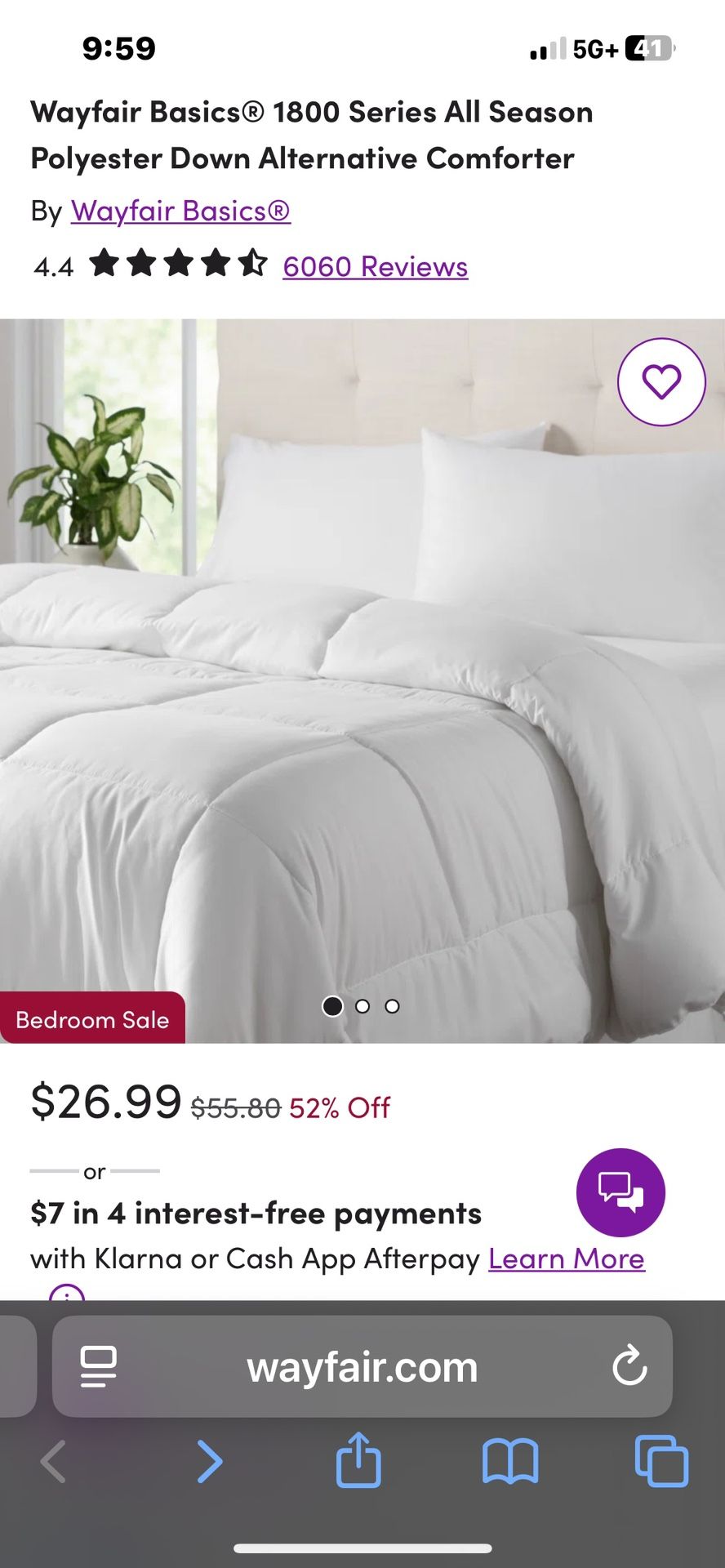 White Twin Size Comforter Wayfair Basics 1800 Series