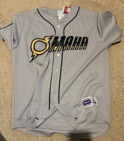 Omaha Storm Chasers Replica Jersey Grey,Gold,Black