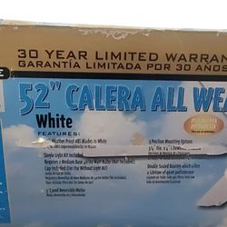 52" All Weather Indoor Outdoor Ceiling Fan With Light 