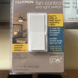 Lutron FAN CONTROL AND LIGHT SWITCH 