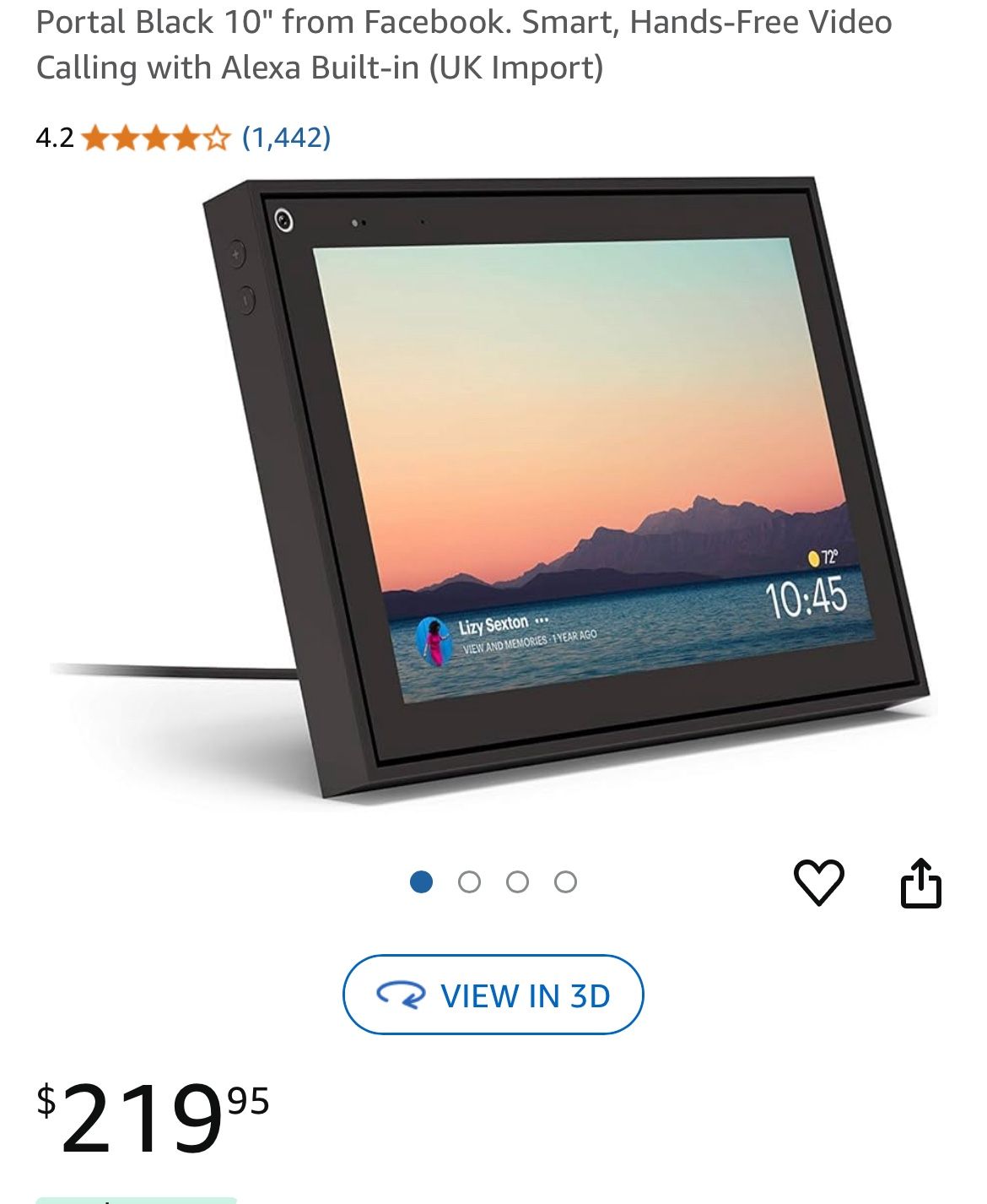 FB PORTAL VIDEO CALLING BRAND NEW NEVER USED