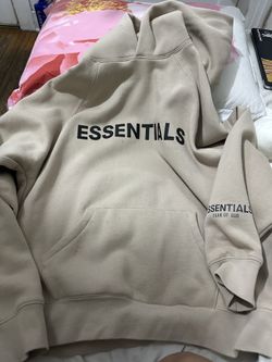 Fear of God Essentials Men’s Beige 'ESSENTIALS' Hoodie