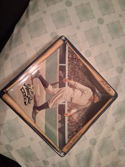Baseball plaques of Babe Ruth and Mickey Mantle