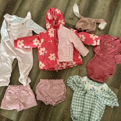 Toddler Girl Clothing Bundle And Swaddles 