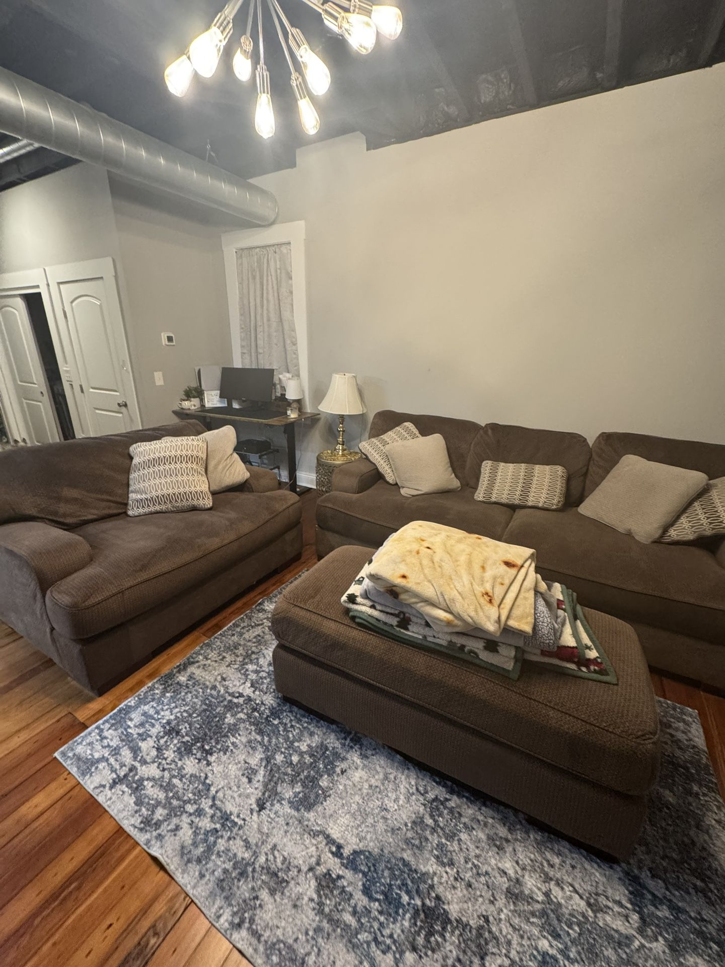 Fielding Living Room Set – Sofa, Loveseat, Oversized Chair & Ottoman – $850 OBO