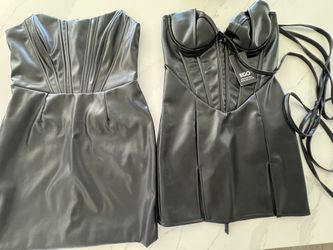 Faux Leather Dresses