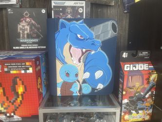 Pokémon Custom Blastoise & Squirtle Top Loader Binder New 