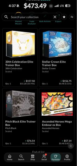 30th Celebration ETB Stellar Crown ETB Pitch Black ETB Ascended Heroes EX box