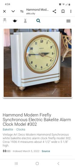 1936 Hammond Synchronous Electric Clock