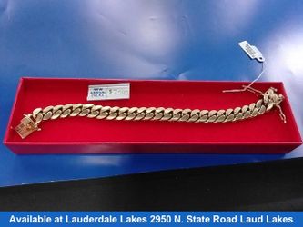 Cuban Link Bracelet - Yellow Gold 10k (.417) 71.9 grams 8 inch