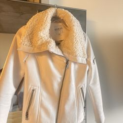 White Leather/Soft Fur Interior Jacket