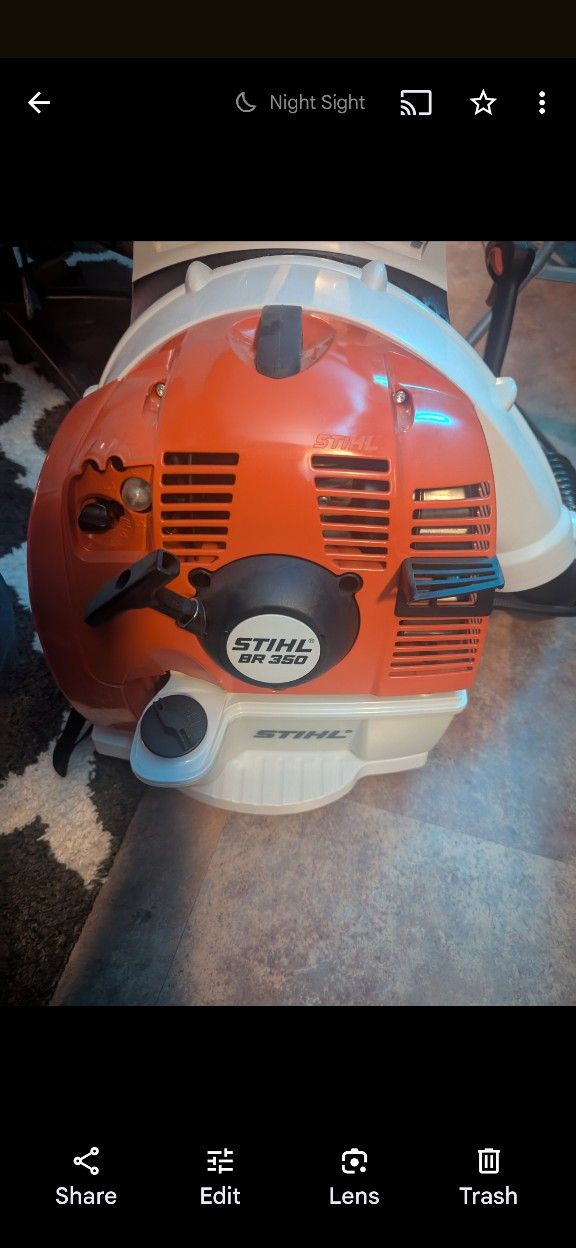 Stihl BR350 Backpack Blower(429.99+29.56Tax=459.55Total