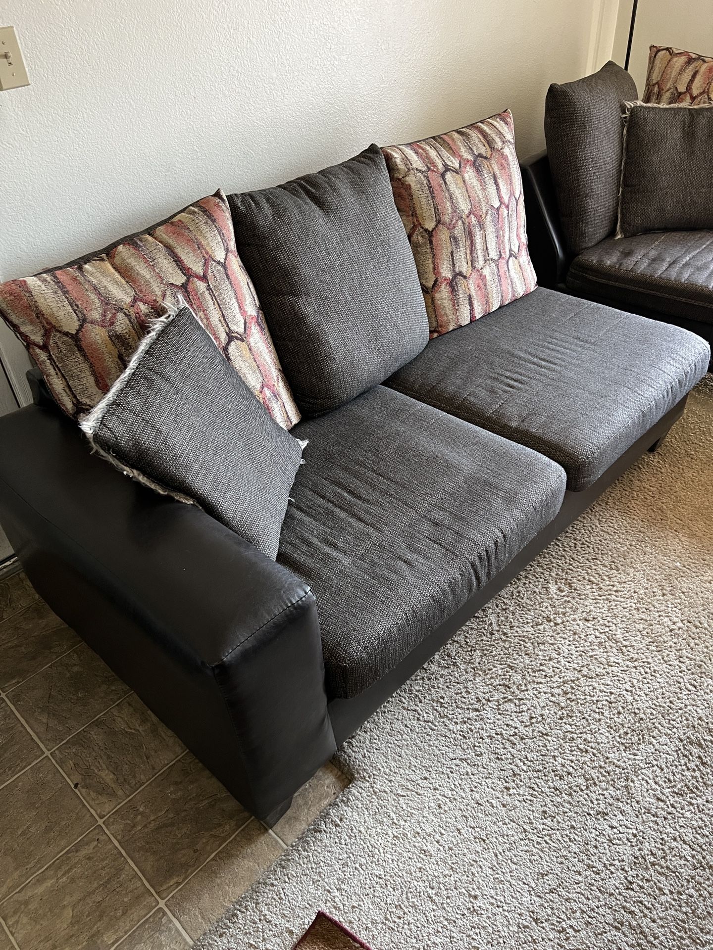 Dark Brown & Gray, Sectional Sofa