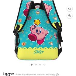 KirBy Backpack Casual Bookbag Lightweight Laptop Bag Computer Bags Travel Daypack