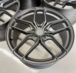 19" Matte Gunmetal Z Performance Wheels Staggered Set (5x114.3) 19x8.5/9.5 fits Infiniti Nissan Lexus Toyota 