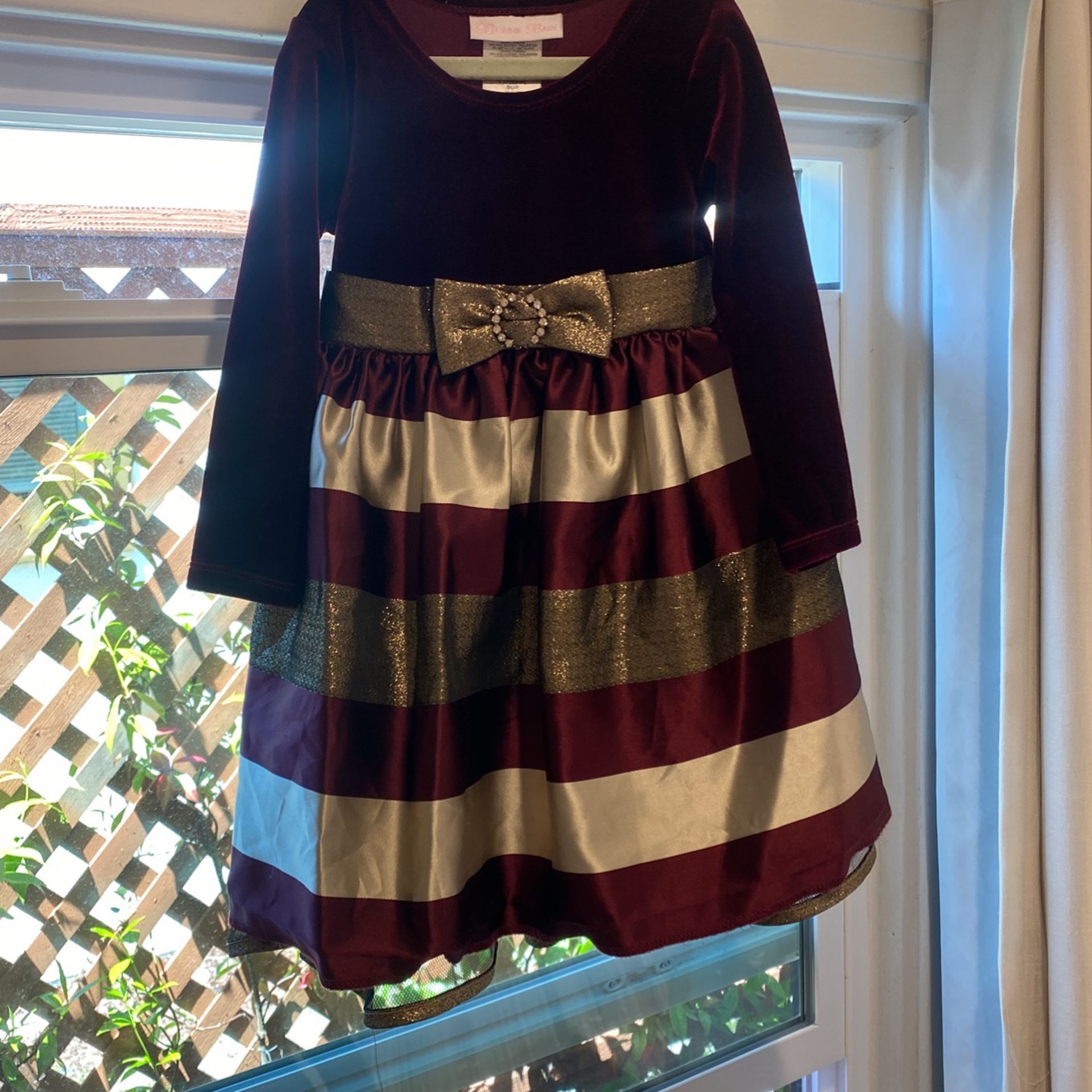 Bonnie Baby 24M Maroon Dress