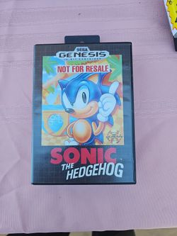 Vintage Sega genesis sonic the hedgehog game