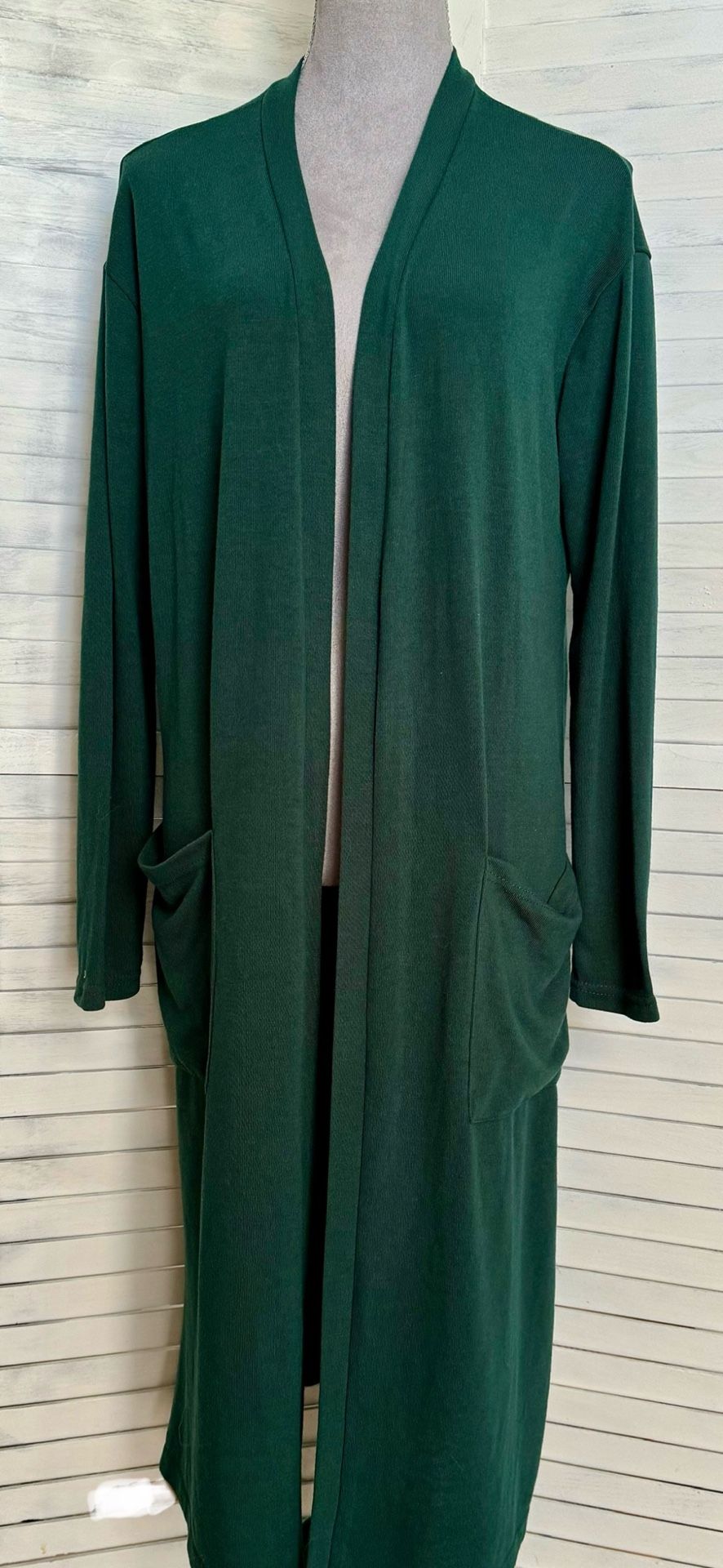 Green Cardigan/Duster, Large