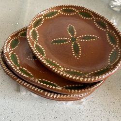 5 Platos De Barro 