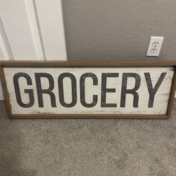 Wall Decor Grocery Sign