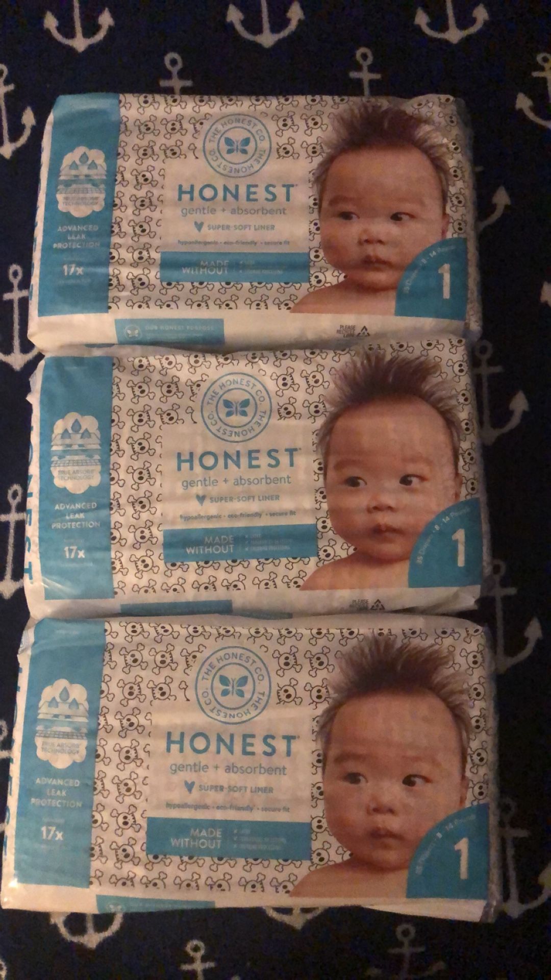 Honest diapers size 1