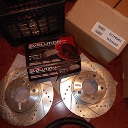 Bmw 328xi E92 E90 E93 Parts PowerStop Brakes W/pads New $150, Paddles For F10 Oem