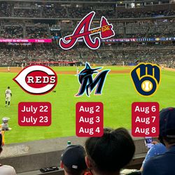 Braves vs Reds, Marlins, Brewers
