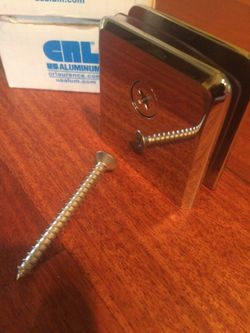 Shower Door Clamps (4) - polished chrome