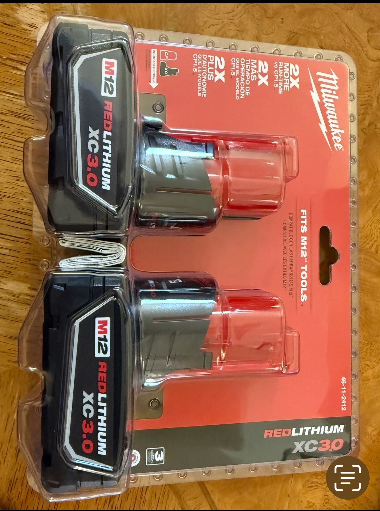 Milwaukee M12 3.0 XC Batteries And Charger
