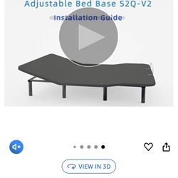 Adjustable Bed Frame Base Queen (free)