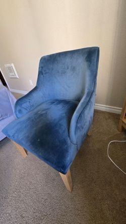 Faux Velvet Chair