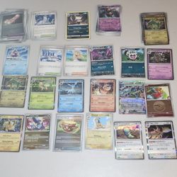 Pokemon Card Collection With Holos, English And Japanese +100 Cards.