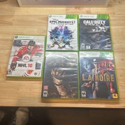   Xbox 360 5 Games